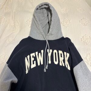 Brandy Melville Navy and grey sweatshirt